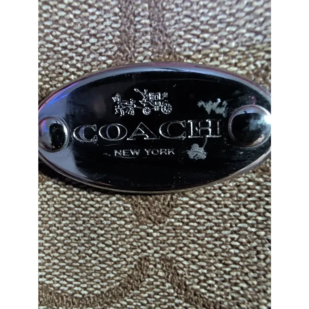Coach Signature Crossbody File Tote F34938 PVC Leather